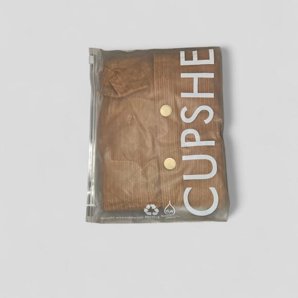 CUPSHE Brown Front Button Pocket Mini Skirt NWT Sz - L - Picture 7 of 7